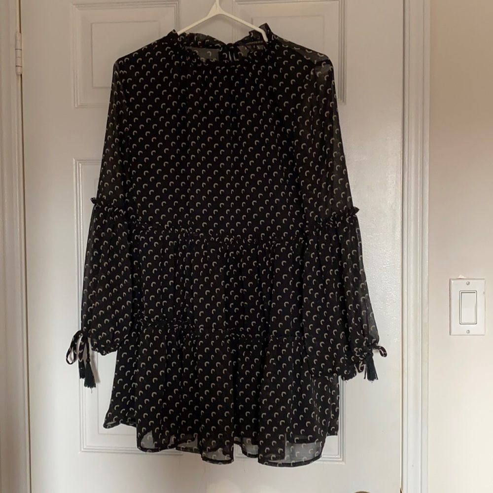 printed tiered dress